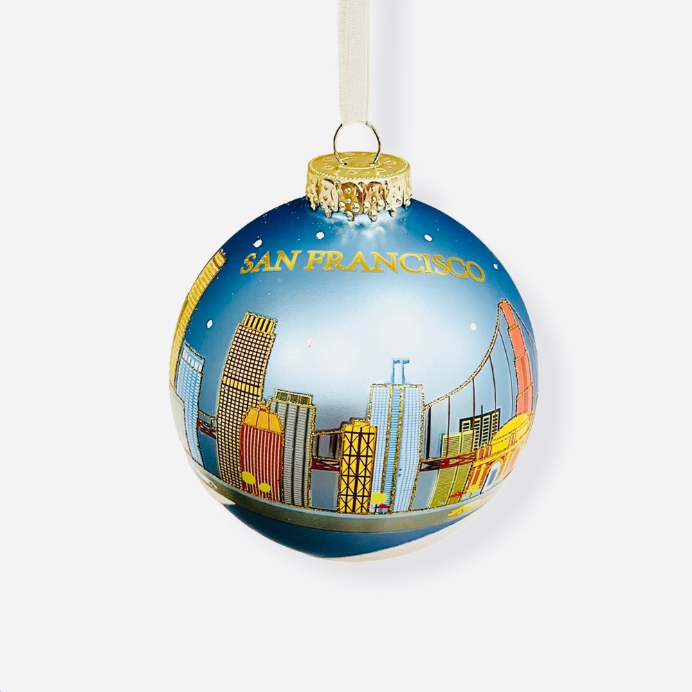 San Francisco Glass Ball Ornament